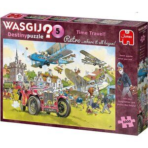 3/$55❤️new Jumbo WASGIJ? Destiny Retro #5 Time Travel! 1000 pcs puzzle No.25008
